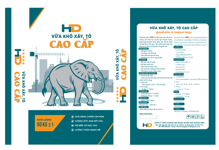 Vữa Xây Tô Con Voi
